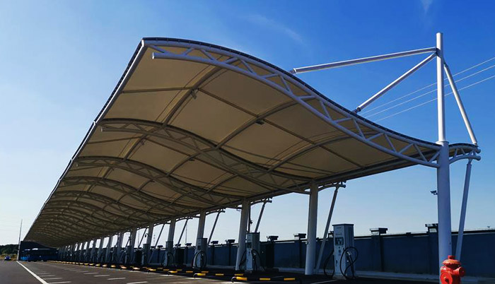 tensile structure car park