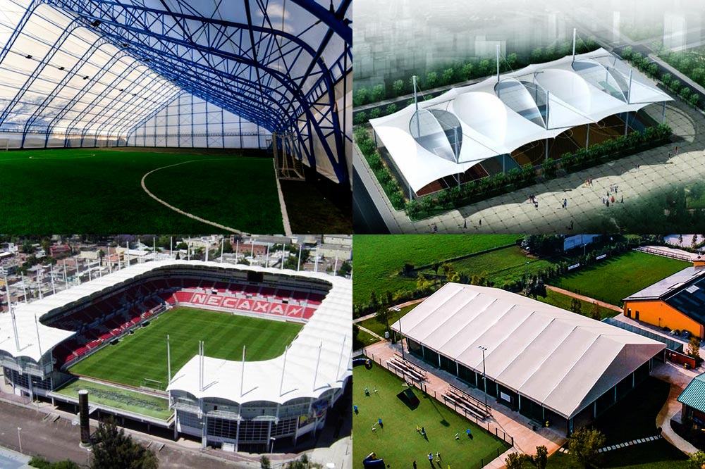 tensile structure multipurpose sports court