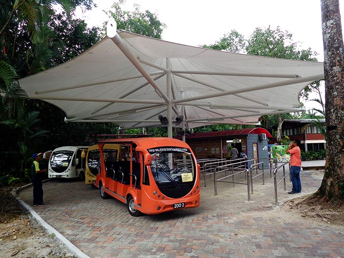 Tensile structures for park, zoo, botanical garden