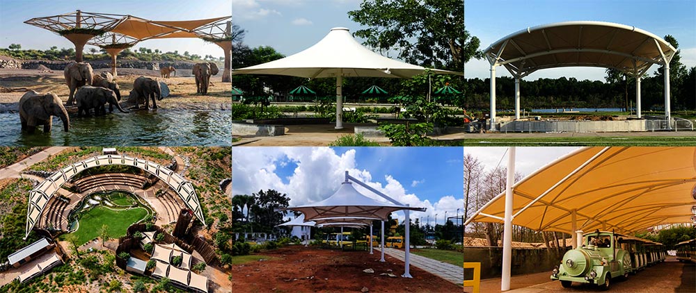 tensile structures for zoos & botanical garden