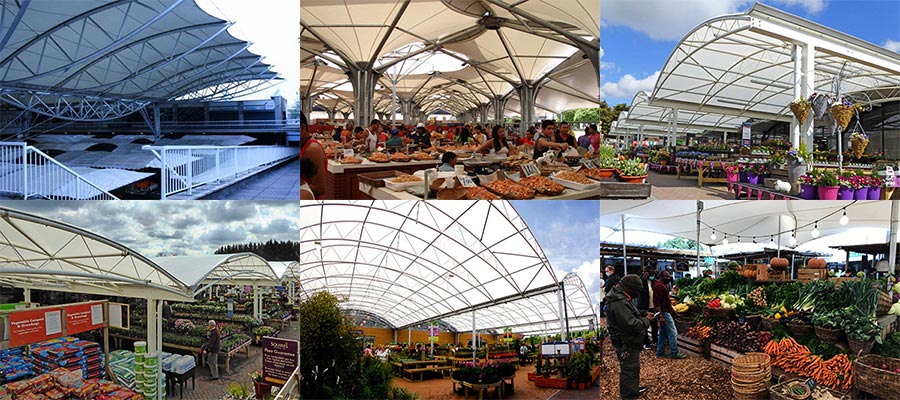 custom tensile structures for farmers market