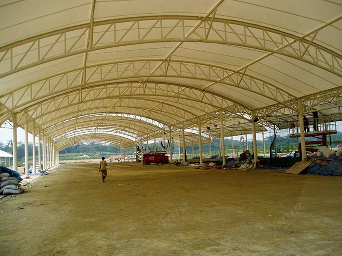 tensile fabric structure warehouse