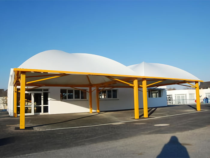 PTFE fabric structures canopy for retail store in Peru