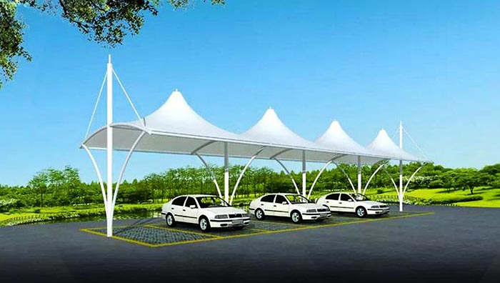 tensile membrane structure carport