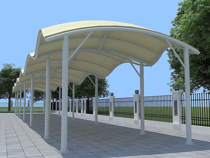 stretch fabric tension structures