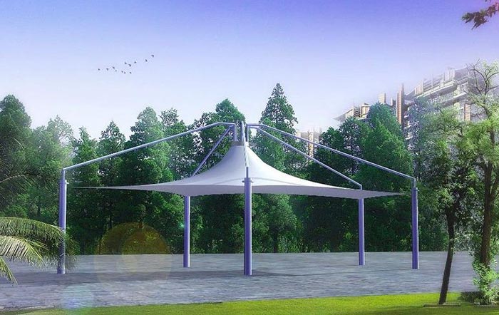 tensile structure for landscape